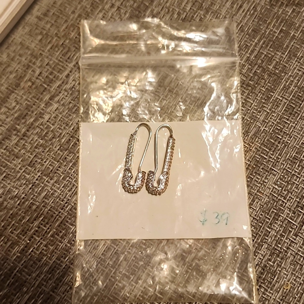 Silver earrings